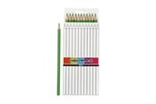 Skrive- og Tegneværktøjer - Creativ Company Triangular colored pencils - Light green 12pcs. - 38578