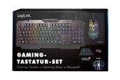 Tastatur - LogiLink Gaming-Set keyboard mouse and mouspad - Gaming Tastatur - Tysk - Sort - ID0185
