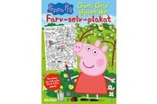 Børnebøger - Peppa Pig - Gurli Gris' gigantiske farv-selv-plaka - Børnebog - Pocketbog - 9788741519913