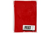 Kreativitet & Hobbyartikler - Creativ Company Craft felt Red A4 10 sheets - 45508