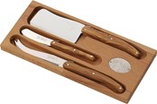 Køkkenredskaber - Jean Dubost Laguiole Cheese Set (Olive Wood) - JL0032525BV1051