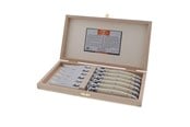 Køkkenredskaber - Jean Dubost Knive hvidt 2,5mm, 6stk Laguiole - JL0060084L01017