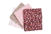 Kreativitet & Hobbyartikler - Creativ Company Patchwork Fabric Pink 45x55cm 4pcs. - 441832