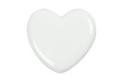 Kreativitet & Hobbyartikler - Creativ Company Glass Heart - White 1st. - 558500