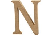 Kreativitet & Hobbyartikler - Creativ Company Letter N MDF 13cm 1pc. - 56323