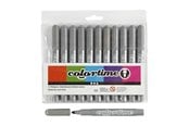 Hobby artikler - Creativ Company Gray Jumbo pens 12pcs. - 37361