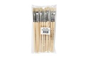 Hobby artikler - Creativ Company Wooden brushes - Nr. 12 Short handle 12pcs. - 10612