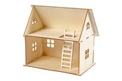 Dukker & Tilbehør - Creativ Company DIY Wooden Dollhouse - 57879