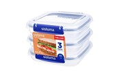 Køkkentilbehør - Sistema Square Klip It Plus 3Pack 520ml - 881643