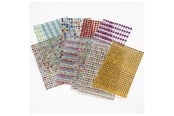Kreativitet & Hobbyartikler - Creativ Company Stick Rhinestones Color 10 Sheets - 28303