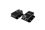 Repeater, boostere, bridges & transceiver - LogiLink USB 2.0 Cat.5 extender 50 m 1-port mountable POE black - UA0267