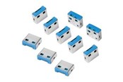 Systemtilbehør (kølepasta mv.) - LogiLink USB-A port blocker (10x locks) - AU0046