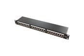 Netværkstilbehør - LogiLink Cat.6A Patch Panel 24 ports shielded 19 inch rack mount black - NP0061