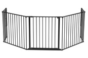 Baby Udstyr - BabyDan Flex XL Pejsegitter - sikkerhedsgitter, sort, 223-278 cm - 500998