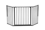 Baby Udstyr - BabyDan Flex M sikkerhedsgitter, sort, 90-146 cm - 500978