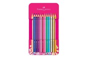 Skrive- og Tegneværktøjer - Faber-Castell Sparkle colour pencil.12 pc in tin box - 201737