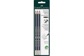 Skrive- og Tegneværktøjer - Faber-Castell Goldaber with G-tip Pack of 3 - 116896
