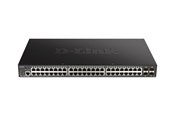 Switch - D-Link DGS 1250-52XMP 52-Port 10-Gigabit Smart Managed PoE Switch (370w) - DGS-1250-52XMP/E