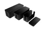Kabel Organisering - LogiLink Kabelbox-Set 3 Größen schwarz - KAB0077