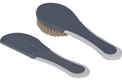 Baby Udstyr - BabyDan Kam og børste sæt, Griffin Grey - 500243