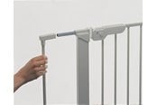 Baby Udstyr - BabyDan Extend A Gate sikkerhedsgitterforlænger, 2 forlængere, 14cm, sølv - 500168
