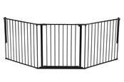 Baby Udstyr - BabyDan Flex L sikkerhedsgitter, sort, 146-223 cm - 500989