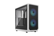 Kabinet - Fractal Design Focus 2 RGB - White TG Clear Tint - Kabinet - Miditower - Hvid - FD-C-FOC2A-04