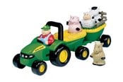 Legetøjsbil - Tomy John Deere - Animal Sounds Hayride - 0036881349082