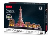 Puslespil - Cubic Fun 3d Puzzle City Line Paris with LED Lighting 115pcs. 3D Puslespil - 306-L525H