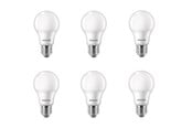 Lyskilder - Philips LED pære Standard 4,9W/827 (40W) Mat 6-pak E27 - 929003540256