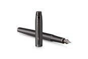 Skrive- og Tegneværktøjer - Parker IM monokrom fyldepen | Gun Metal Finish og trim | Medium spids | Blåt blæk | Gaveæske - 2172959