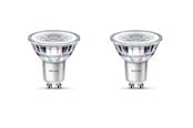 Lyskilder - Philips LED pære Classic 4,6W/827 (50W) 2-pak GU10 - 929001215292