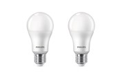 Lyskilder - Philips LED pære Standard 13W/827 (100W) mat 2-pak E27 - 929002306872