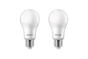 Lyskilder - Philips LED pære Standard 13W/840 (100W) mat 2-pak E27 - 929002306992