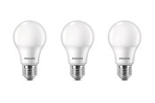 Lyskilder - Philips LED pære 8W/827 (60W) mat 3-pak E27 - 929002306207
