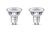 Lyskilder - Philips LED pære Classic 3,5W/827 (35W) 36° 2-pak GU10 - 929001217892