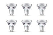 Lyskilder - Philips LED pære LEDClassic 3,5W/827 (35W) 6-pak GU10 - 929001217896