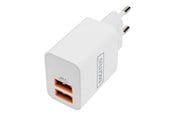 Mobil - Adaptere & Opladere - DIGITUS power adapter - 2 x USB - 15.5 Watt - DA-10061