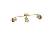 Lamper - EGLO SERAS spot GU10 3x240lm, børstet messing *DEMO* - 900172