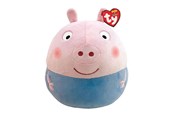 Plys - Ty  SquishaBoo George Pig 25 cm - 0008421393169