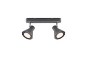 Lamper - Nordlux Eik 2-Spot Spotlight, grå - 45770110