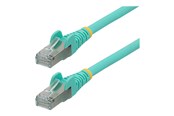 Netværkskabel - StarTech.com 2m CAT6a Ethernet Cable - 2 m - aqua - Blå - 2m - NLAQ-2M-CAT6A-PATCH