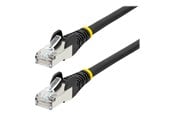 Netværkskabel - StarTech.com 1m CAT6a Ethernet Cable - 1 m - black - Sort - 1m - NLBK-1M-CAT6A-PATCH