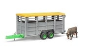 Legetøjsbil - Bruder Livestock trailer with 1 cow - BR2227