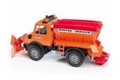 Legetøjsbil - Bruder MB Unimog winter service with snow plough - BR2572
