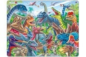 Puslespil - Larsen Puzzles Cheerful Dinosaurs - LA-CZ4