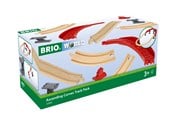BRIO - Brio Pakke med hævede, buede skinner - 33995