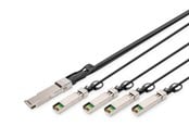 Netværkskabel - DIGITUS 40GBase direct attach cable - 3 m - Sort - 3m - DN-81323