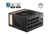 Strømforsyning - MSI MEG Ai1300P PCIE5 Strømforsyning - 1300 Watt - 120 mm - ATX 3.1 - 80 Plus Platinum certified - MEG Ai1300P PCIE5