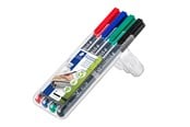 Skrive- og Tegneværktøjer - Staedtler Lumocolor Perm B 1-2,5mm 4 ass/boks - 314 WP4